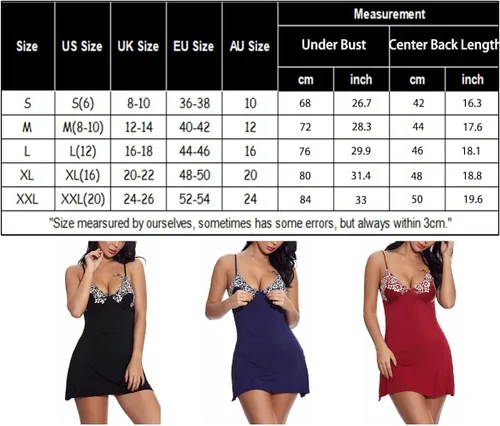 Vista 7 de Yemuduo Womens Babydoll Lingerie Sexy Sleepwear for Women Cotton Nightgowns Chemise