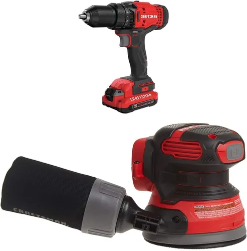 Vista 5 de CRAFTSMAN V20 - Juego de taladro/destornillador inalámbrico (CMCD700C1)