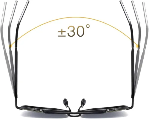 Vista 5 de Aoron Gafas de sol piloto masculinas y femeninas polarizadas UV400 gradiente multicolor espejo masculino y femenino gafas de sol piloto