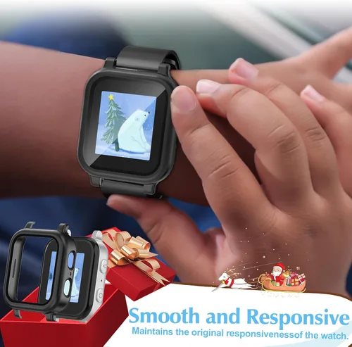 Vista 3 de Paquete de 2 accesorios Gabb Watch 3/3e - Funda protectora con protector de pantalla de vidrio templado integrado y cubierta rígida de policarbonato