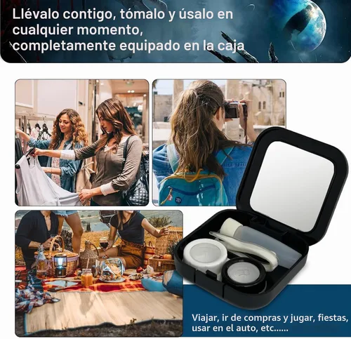 Vista 8 de Estuche para lentes de contacto, Mystic Eye Blue