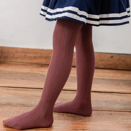 Vista 4 de vanberfia Medias de punto trenzado para bebés y niñas, medias de algodón 0-10T, paquete de 3