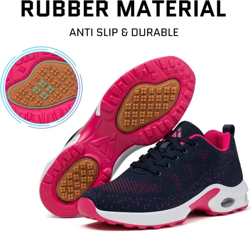 Vista 6 de Mishansha - Tenis para mujer, transpirables, con amortiguación de aire, para correr y caminar