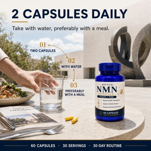 Vista 7 de NMN Capsules 500 mg, 60 Count