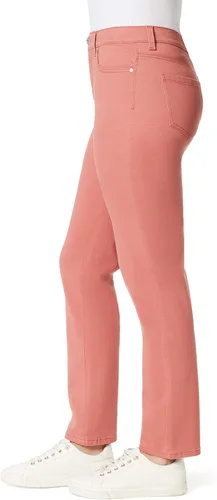 Vista 3 de Gloria Vanderbilt - Pantalones de mezclilla Amanda clásicos de tiro alto y pierna cónica petite para mujer Begonia Bloom
