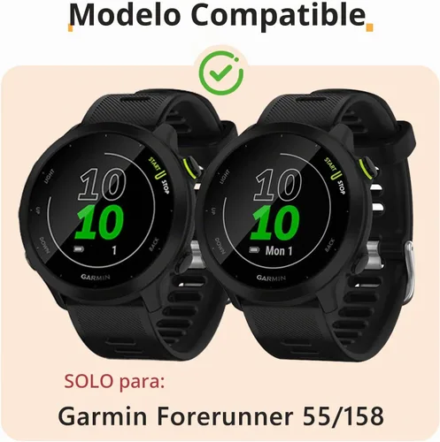 Vista 2 de Paquete de 3 protectores de pantalla de TPU suave para Garmin Negro + negro + negro