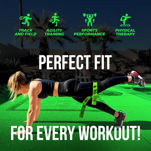 Vista 3 de Two8 Bands Multi Loop Resistance Band for Working Out - Home Gym Loop Resistance Bands for Women & Men, Athletic Rehab Equipment Workout Loops