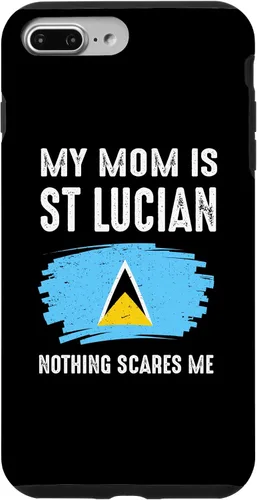 Vista 9 de Funda para iPhone 15 My Mom Is St Lucian Santa Lucía Pride Flag Heritage Roots