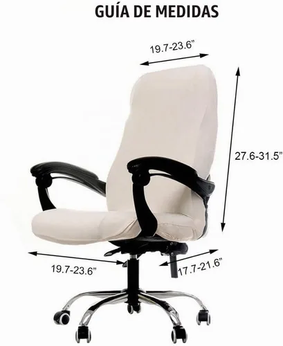 Vista 2 de WOMACO Fundas para Silla de Oficina Estampadas, Funda Elástica para Silla de Computadora Funda Universal para Silla de Jefe Estilo Simplismo Moderno