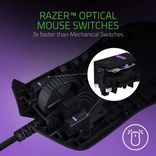 Vista 3 de Razer Gaming Viper Mouse inalámbrico con sensor óptico DPI de entrada más rápida