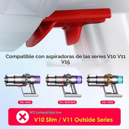 Vista 2 de Bloqueo de gatillo mejorado compatible con Dyson V10 V11 V15, botón de interruptor de aspiradora, compatible con Dyson V10 V11 V15 SV12 SV14 Bloqueo