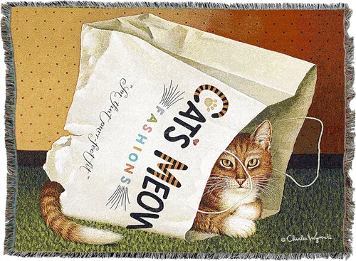 Vista 4 de Pure Country - Cobija tejida Catzilla Cat Godzilla, regalo divertido para los amantes de los gatos, puede ser un tapiz o una cobija, de Vincent HIE