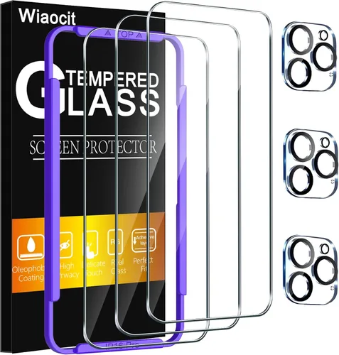 Vista 12 de Wiaocit Paquete de 3 protectores de pantalla de vidrio templado de dureza 9H y 3 protectores para lentes de cámara para Samsung Galaxy Z Fold 7