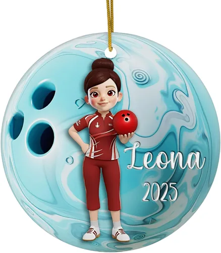 Vista 17 de FLOCHIL Adornos Personalizados de Bailarina de Navidad 2025 para Niña, Adornos Personalizados de Bailarina para Árbol de Navidad, Regalo