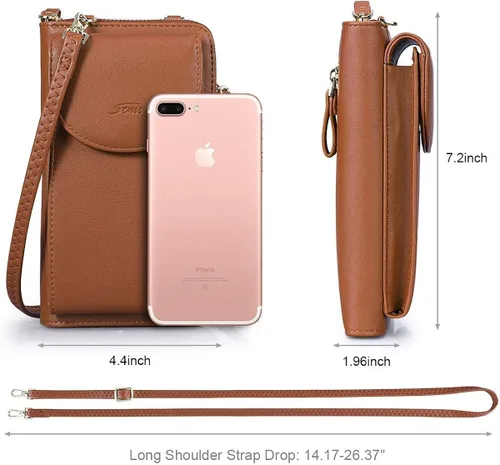 Vista 5 de S-ZONE Bolso grande del bolso del hombro del cuero genuino de las mujeres paquete grande del bolso del bolso del bolso con la pequeña bolsa