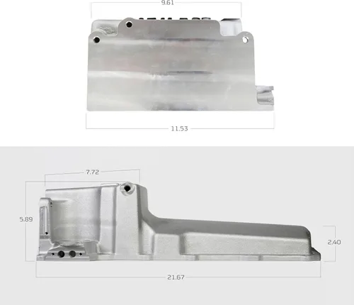 Vista 4 de Cárter de aceite de motor Holley 302-1 GM LS