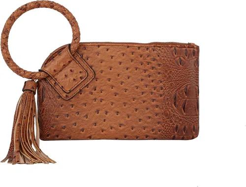 Vista 45 de Monedero de mano para mujer, cartera de noche con correa de mano, informal, formal, de cuero vegano, Metro Muse