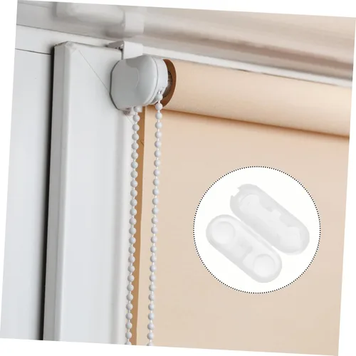 Vista 6 de BESPORTBLE 150 piezas de hebilla de cuentas transparentes romanas para ventana, cuentas transparentes, cadena de acero inoxidable, conectores