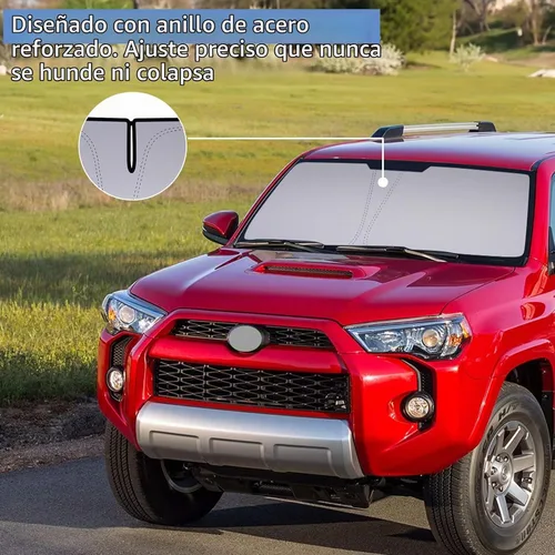 Vista 6 de Parasol para parabrisas plegable Toyota 4runner 2010-2024