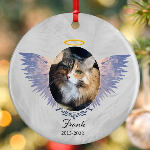 Vista 9 de Regalos conmemorativos para mascotas, adorno personalizado con foto conmemorativa para perro, personalizado con nombre y fecha, Forever in Our