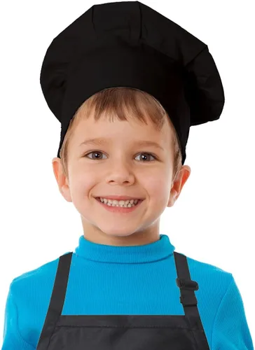 Vista 4 de Sombrero de chef personalizado para niños, sombrero ajustable bordado personalizado para niños pequeños y niños de 3 a 13 años, mezcla