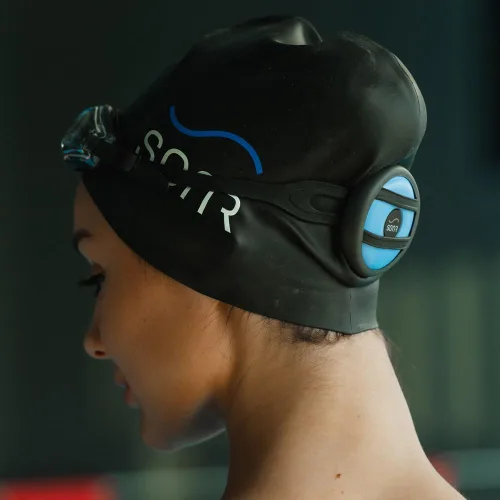 Vista 5 de SONR Music Reproductor MP3 Impermeable para Natación, Auriculares de Conducción Ósea Subacuáticos para Piscina, Aguas Abiertas y Entrenamiento