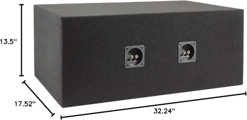 Vista 4 de Absolute USA VEGD12+ - Caja de subwoofer universal con puerto ventilado de 12 pulgadas