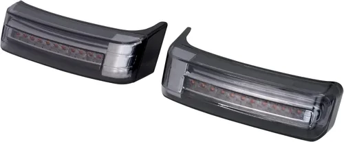 Vista 2 de Luz LED para alforja para motocicleta, luz trasera de freno para Harley Touring Street Electra Glide Road Glide King Ultra Limited CVO 1997-2013