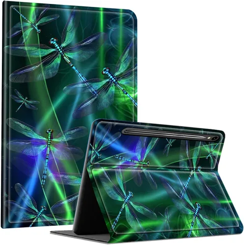 Vista 65 de Slim Case for Samsung Galaxy Tab S10 Lite / S10 FE / S9 FE 10.9" & Galaxy Tab S9 11", Multi-Angle Stand PU Leather Smart Folio Cover with Soft TPU