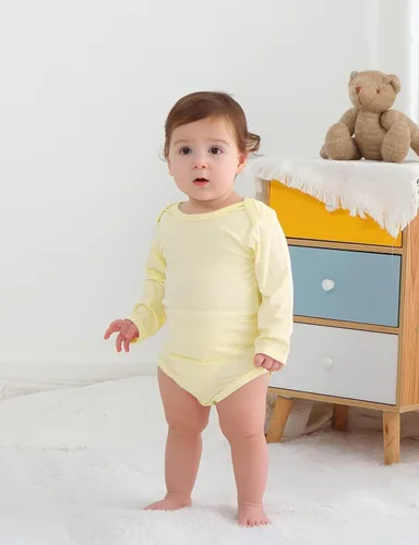 Vista 5 de Jimonda Rayón De Bambú Bebé Body Manga Larga Niño Niña Mameluco Suave Rubor y limón