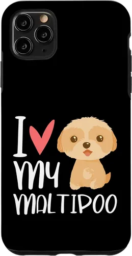 Vista 13 de iPhone 16 Maltipoo Dog Lover Hybrid Multipoo Breeder Heart Fur Parent Case