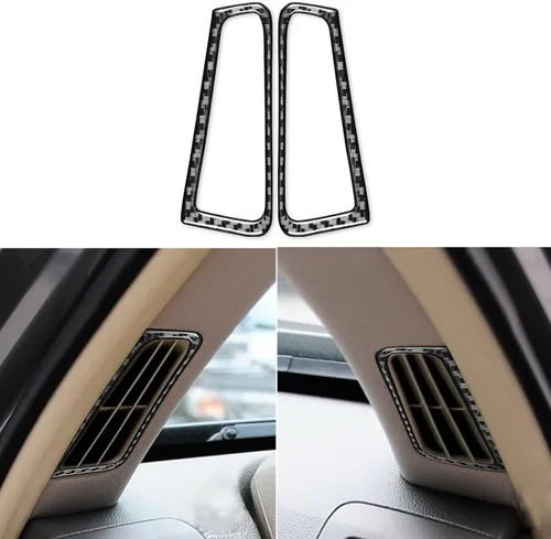 Vista 15 de 3 piezas de kit de cubiertas adhesivas de fibra de carbono para encima de la caja del guante, tiras decorativas para el copiloto, para Infiniti G37