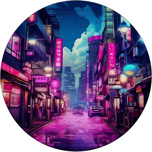 Vista 3 de PopSockets PopGrip estándar de moda japonesa Vaporwave Kanji Japón