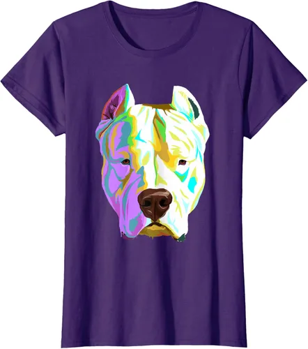 Vista 8 de Colorida camiseta Dogo Argentino, Negro, S