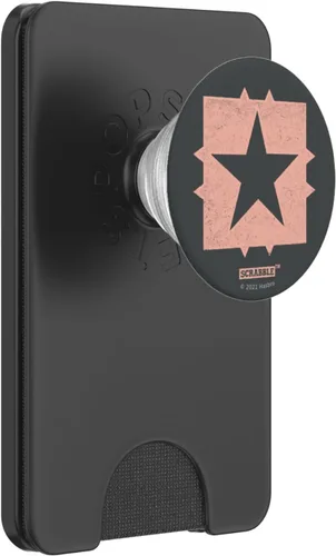Vista 7 de Scrabble PopSockets PopGrip estándar de espacio libre cuadrado medio
