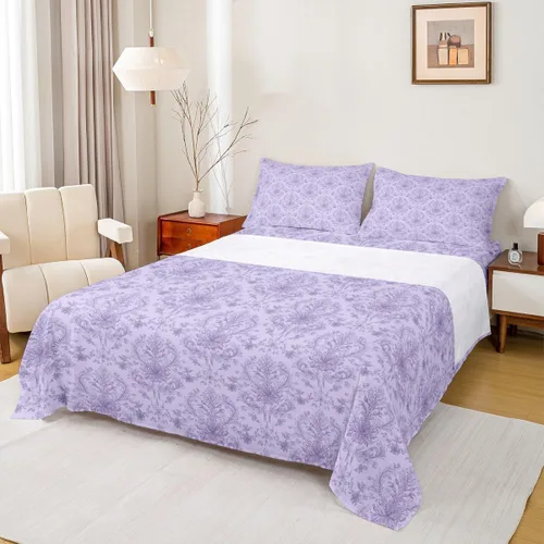 Vista 7 de Erosebridal Juego de sábanas de damasco con diseño floral, tamaño individual, gótico, rojo y negro, juego de sábanas de flores barrocas victorianas