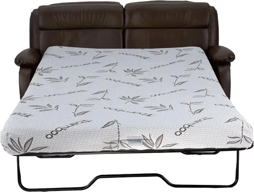 Vista 7 de RecPro Colección Charles Sofá biplaza de 65 pulgadas Colchón de espuma viscoelástica Sofá extraíble Mueble RV Castaño