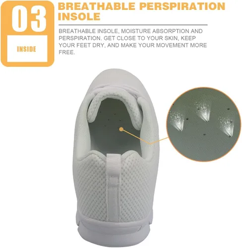 Vista 4 de owaheson Zapatos deportivos informales para correr, ligeros, transpirables, con alas de ángel y diablo dibujados a mano, para mujer