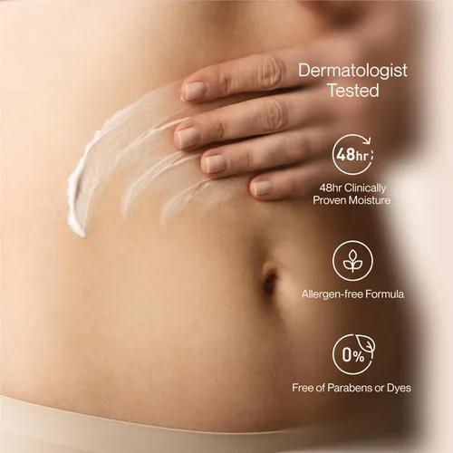 Vista 4 de Suave + Loción curativa avanzada para manos y cuerpo para mujeres con ceramidas para piel muy seca, hidratante, no grasosa, crema hidratante sin