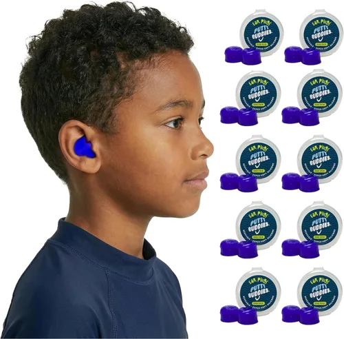Vista 11 de Earvolution Putty Buddies Tapones para los oídos para nadar y bañarse, inventados por médicos, fabricados en Estados Unidos, tapones de silicona
