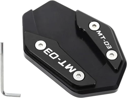 Vista 24 de Soporte de extensión lateral de pie para motocicleta para Yamaha YZF R3 R25 MT03 MT25 2019 2022 MT 03 25 R 3 25 (color: MT03 azul)