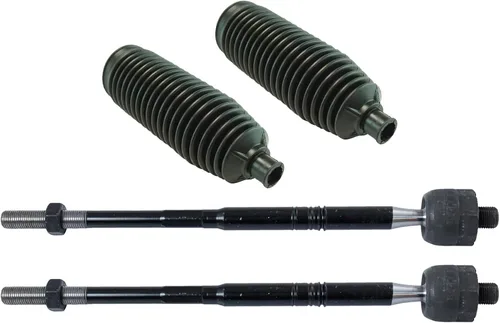 Vista 143 de TRQ Kit de dirección delantera con barra de acoplamiento de fuelle de piñón y cremallera compatible con Toyota Echo 2000-2005