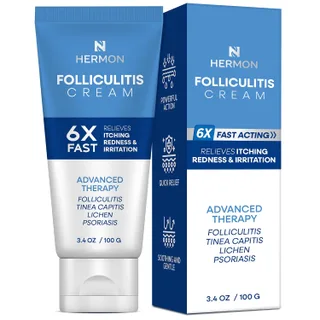 Crema Tratamiento de Foliculitis Tratamiento Eficaz para Foliculitis Cuero Cabelludo Cara y Cuerpo 3.53 oz