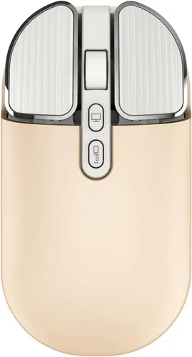 Vista 10 de Ratón recargable inalámbrico de 2.4G con receptor USB, un clic para volver al escritorio, botón de silencio, ahorro de energía, 2400 DPI óptico
