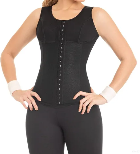 Vista 2 de M&D 0550 Camisa de entrenamiento de compresión para mujer Fajas Colombianas