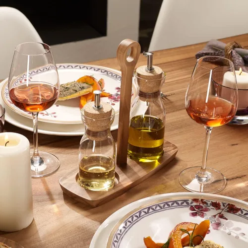Vista 2 de Villeroy & Boch Artesano - Plato llano de lavanda provenzal: White Well, 10.5 pulgadas, porcelana premium, blanco/multicolor