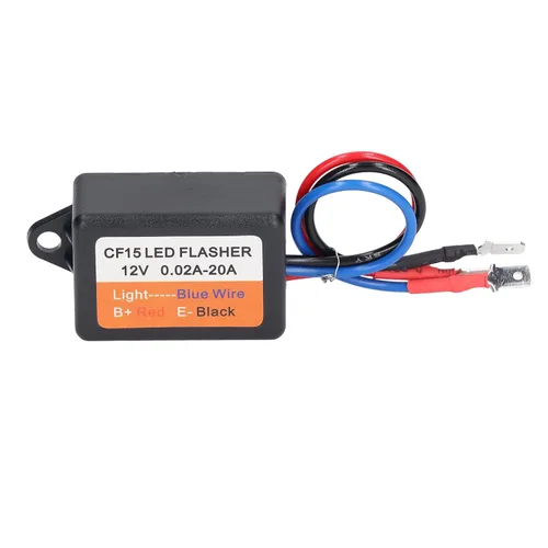 Vista 4 de Controlador estroboscópico, controlador estroboscópico de flash 12 V auto módulo intermitente 0.02‑20A LED Módulo de luz de giro 45 75 veces por