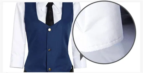 Vista 4 de Weixu Disfraz de cosplay con cinturón, traje de Halloween para hombres y mujeres