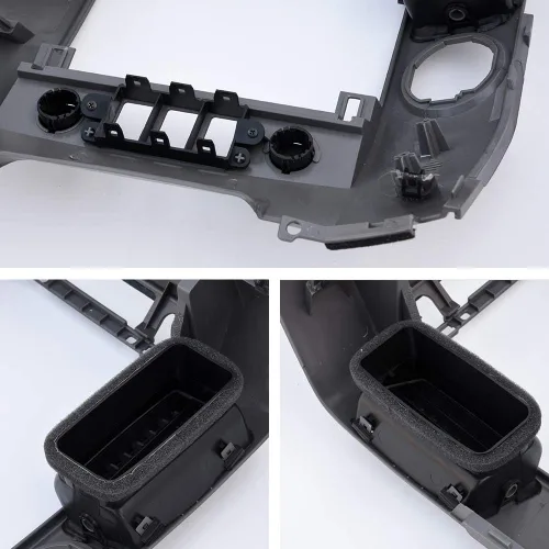 Vista 8 de GRAND ORANGE Bisel de Radio AC del Tablero Central con Bisel de Altavoz Compatible con Nissan Titan 2004-2006, Armada SE y LE Bisel de Control