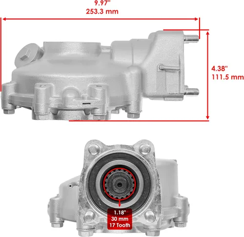 Vista 3 de Caltric Diferencial trasero completo compatible con Honda Trx300Fw Fourtrax 300 4X4 1988-1995